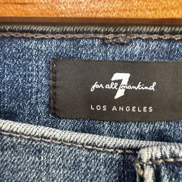 7 For All Mankind Mid Wash Blue Jeans W32 - Picture 2 of 4